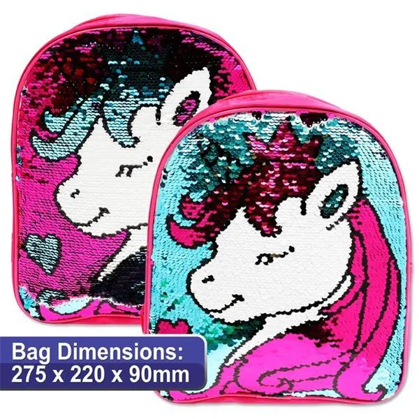 ■ Emotionery Dream Junior Backpack Reversible Sequins - Unicorn Tiara