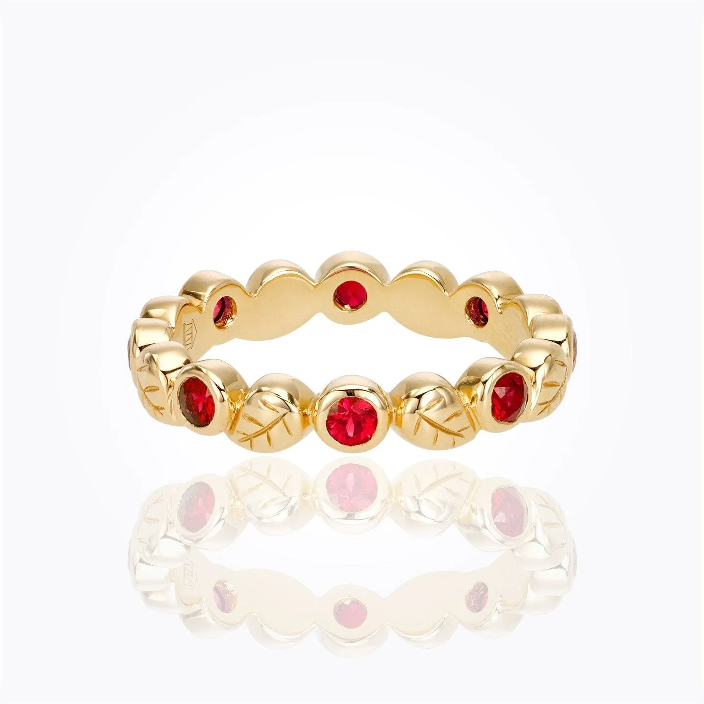 18K Arcadia Ring with ruby