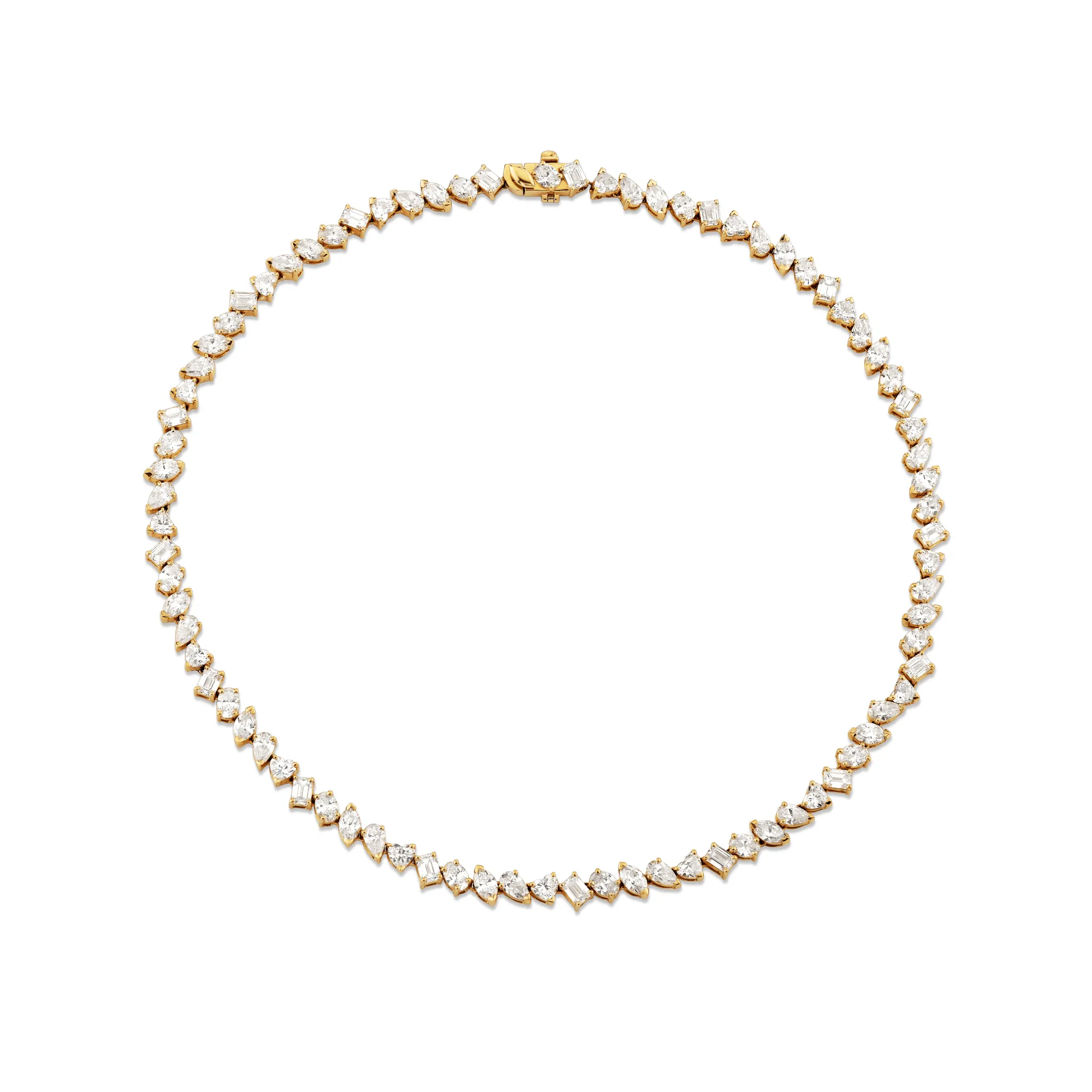 18k Fortuna Tennis Necklace with Diamonds | Ready to Ship