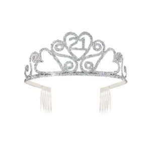 21st Birthday Glitter Tiara