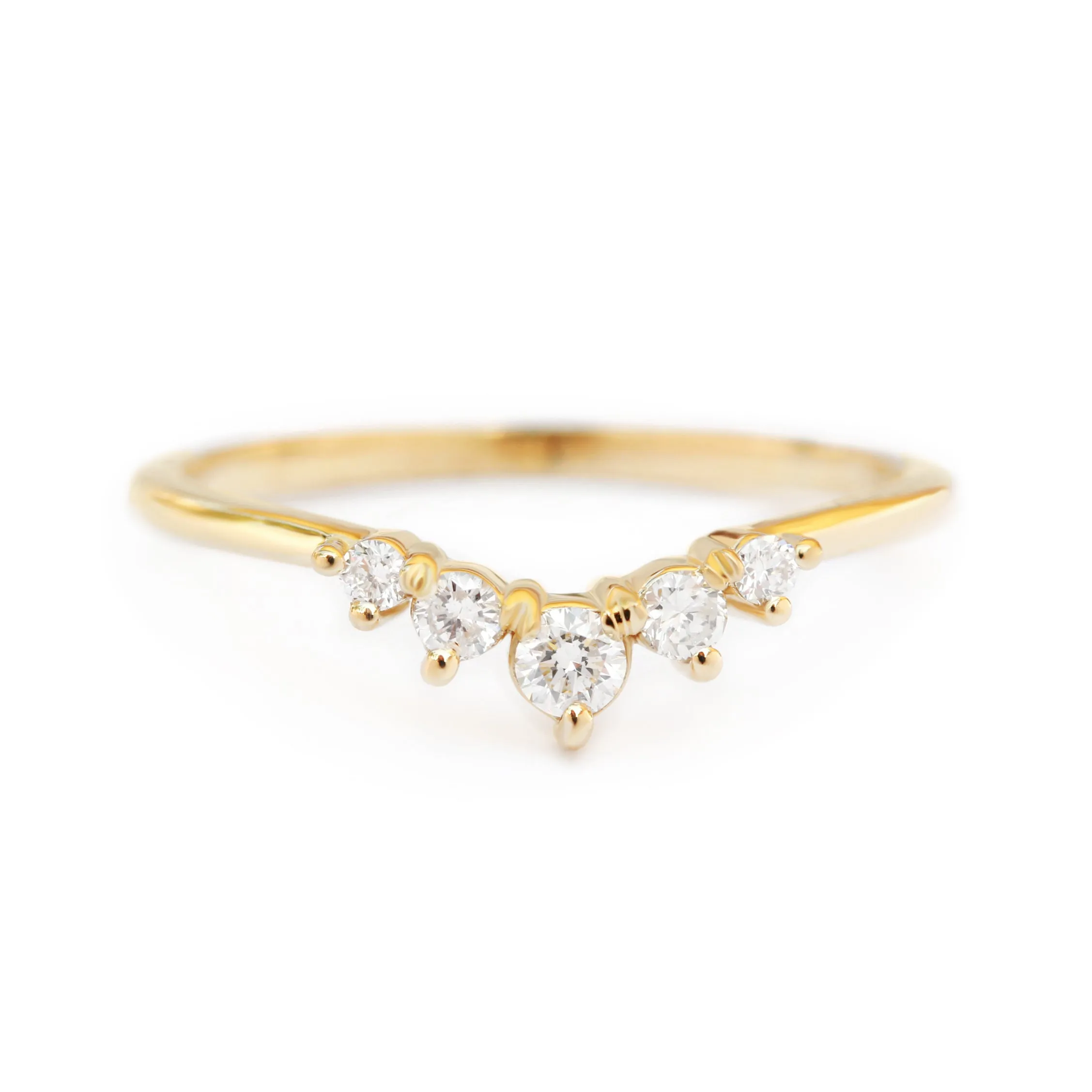 5 Diamonds Stacking Ring  V5 ♥