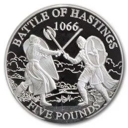 5 Pounds - Elizabeth II Battle of the Hastings Silver Proof