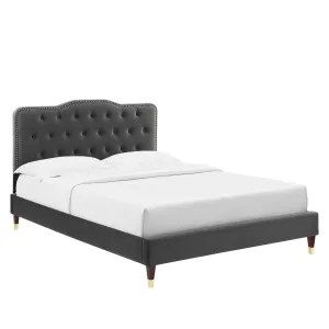 Amber King Platform Bed By Modway - MOD-6785 - Charcoal