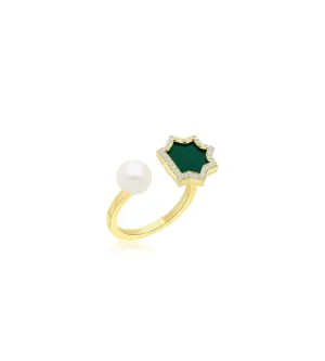 Andalus Mini Green Onyx Ring