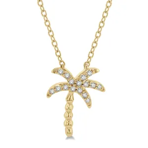 Ashi .10ctw Diamond Palm Tree Necklace