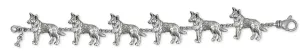 Australian Cattle Dog Jewelry Sterling Silver Handmade Cattle Dog Bracelet  ACD8-BR