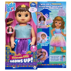 Baby Alive Princess Ellie Grows Up! Brown Hair