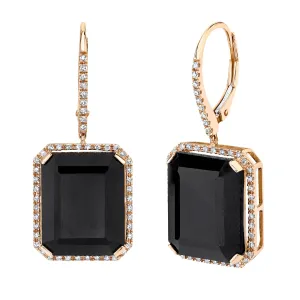 BLACK ONYX PORTRAIT EARRINGS