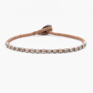 Braided "Kamasan" Silver Bracelet (Brown)