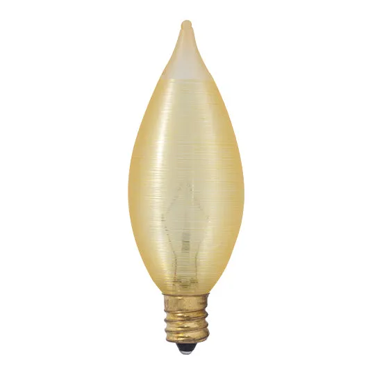 Bulbrite 430125 25C11A C11 Decor Candleabra Light Bulb Amber