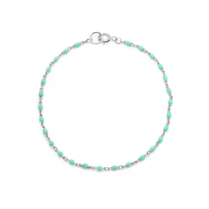 Candy Chain Bracelet | Turquoise & Silver