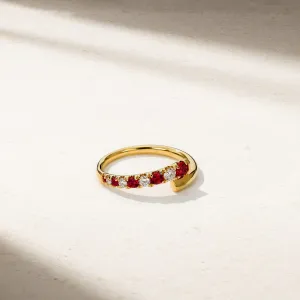 Coil Ruby Ring