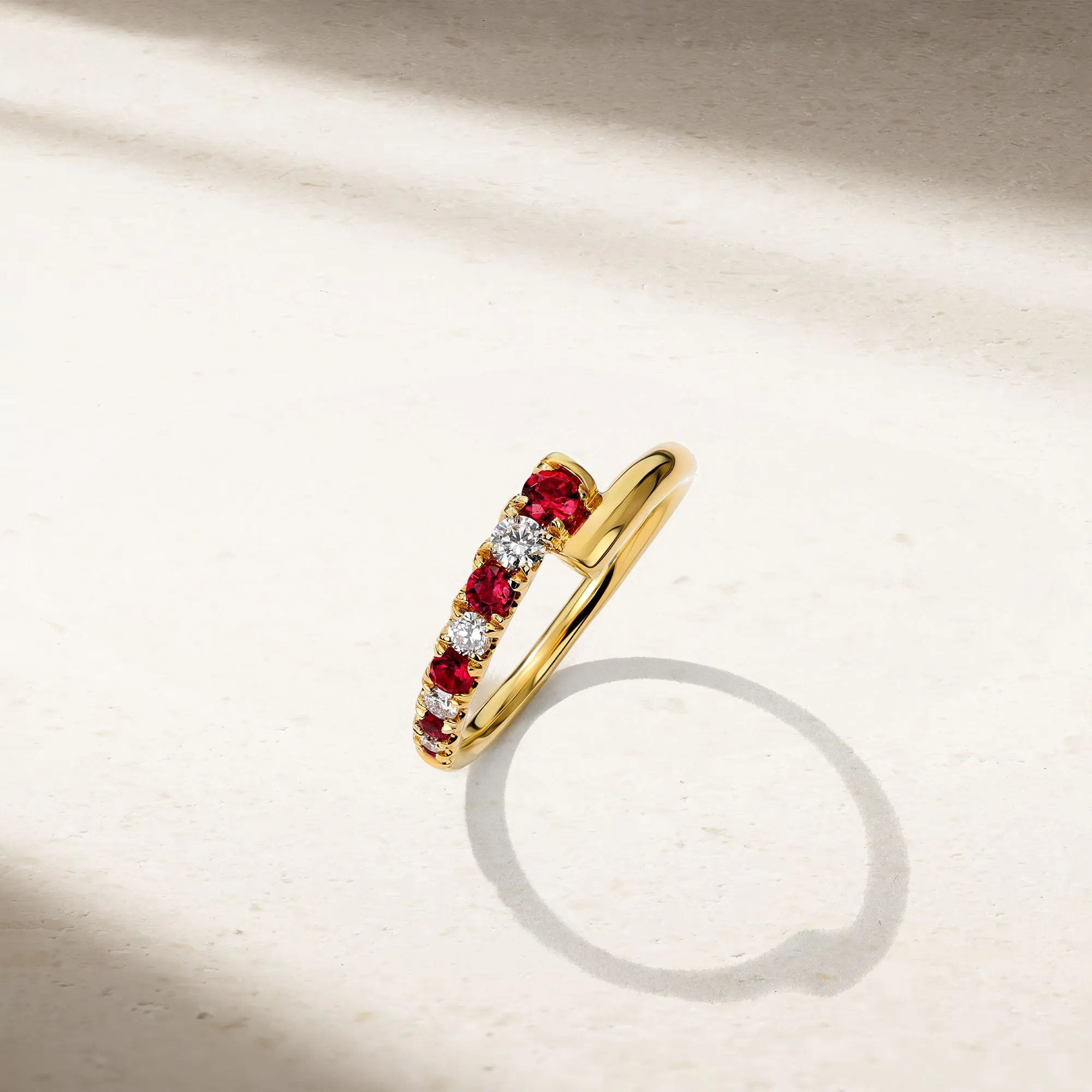 Coil Ruby Ring