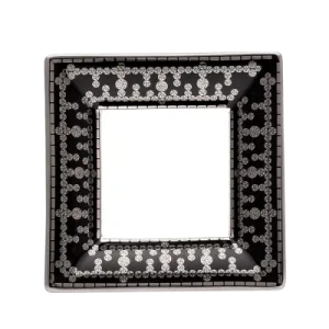 Decorative Trays Small Black Platinum Tiara Tray