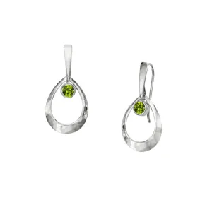 Faceted Peridot Emma Earrings