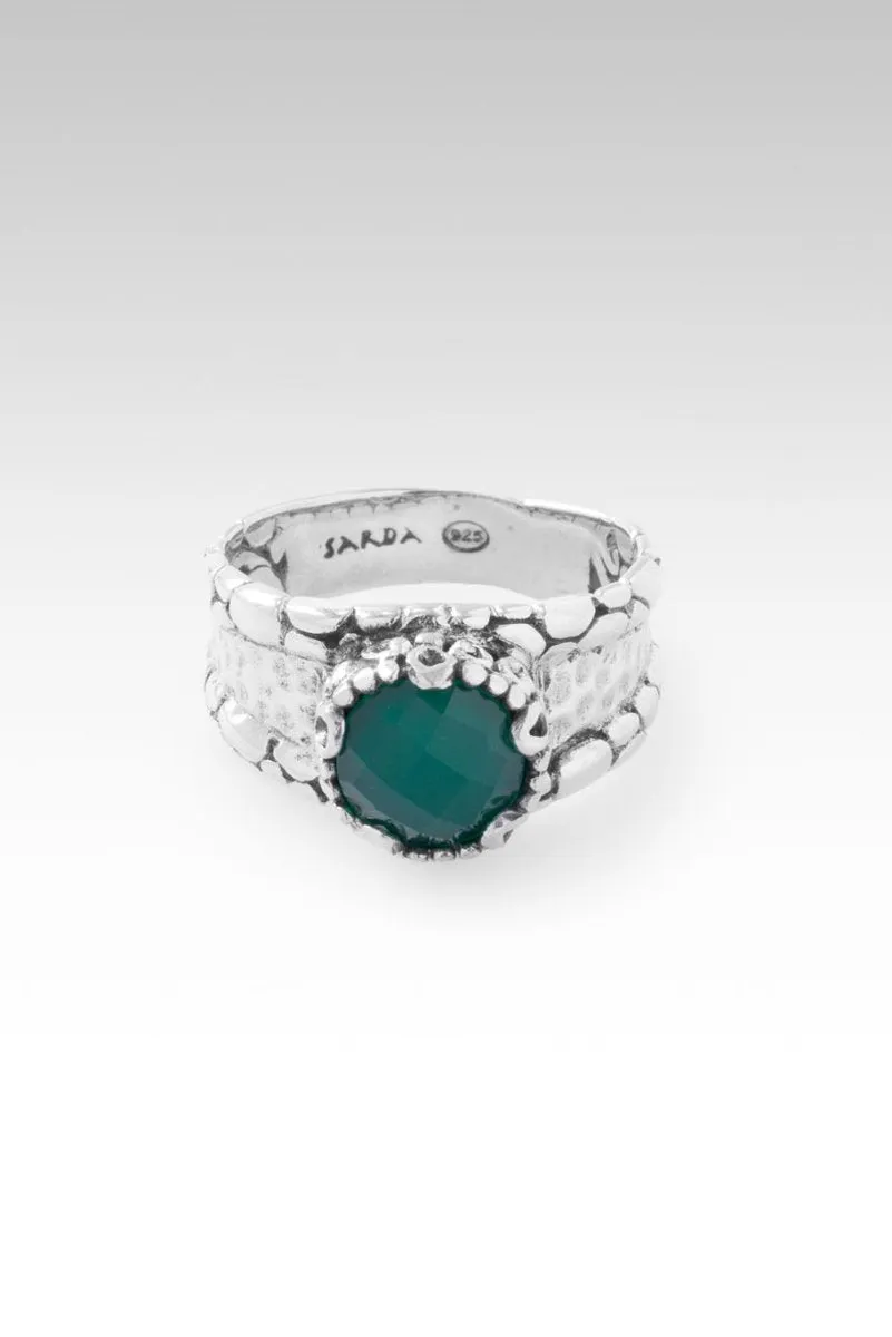 Faith in the Unseen Ring™ in Green Onyx