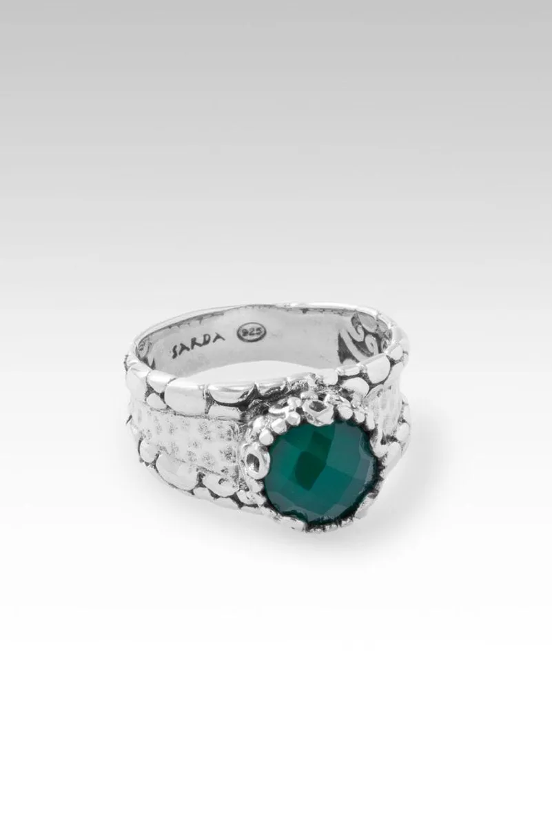 Faith in the Unseen Ring™ in Green Onyx