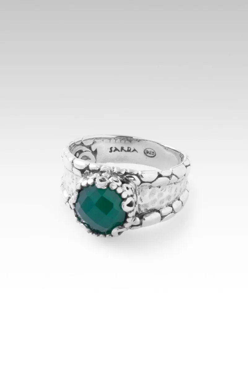 Faith in the Unseen Ring™ in Green Onyx