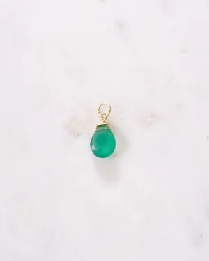 Green onyx Pendant Charm