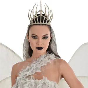 Haunted Bone Tiara Headpiece with Veil | 1 ct