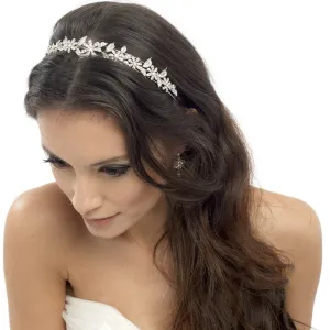 Hayley Crystal Flower Headband