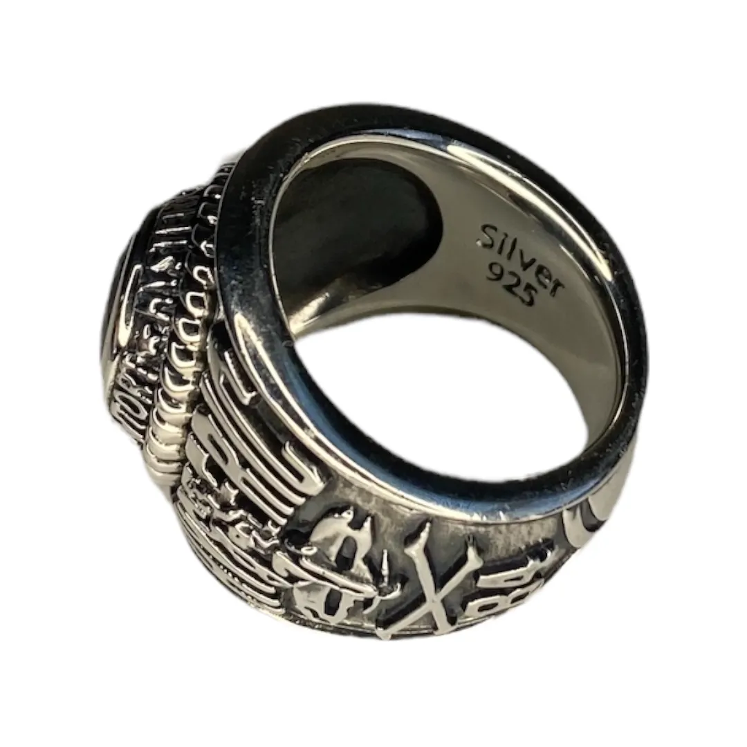 Hysteric Glamour Championship Ring with Black Onyx Sz 8