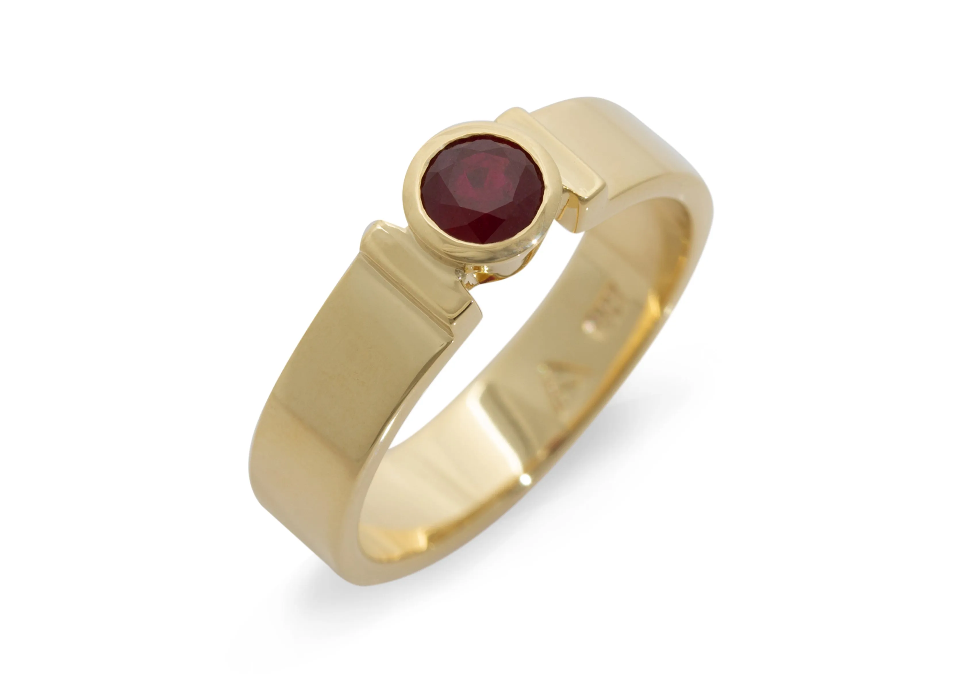 JW296 Precious Gemstone Ring, Yellow Gold