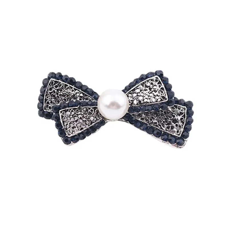 Korean Version Of Hairpin Hairpin Antique Rhinestone Spring Clip Ladies Side Clip Ponytail Clip Top Clip Hairpin Manufacturers Wholesale