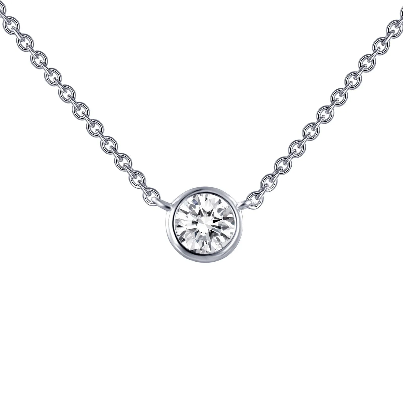 Lafonn Classic Round Diamond Necklace N0030CLP18