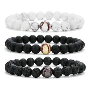 Men's baseball bracelet