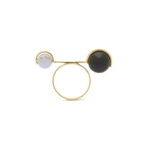 Modern Stick Ring Onyx