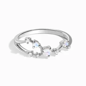 Moonstone Ring - Taurus Zodiac Constellation