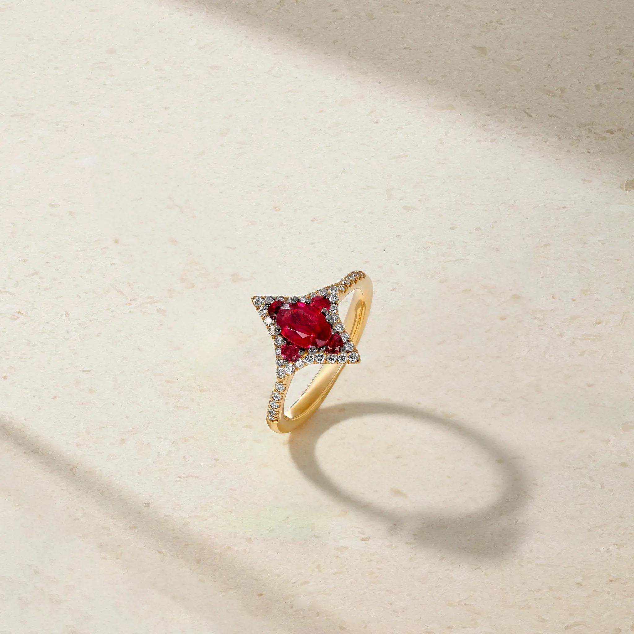 Notte Ruby and Diamond Ring