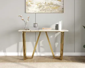 Olzaa Console Table with Australian Onyx Top