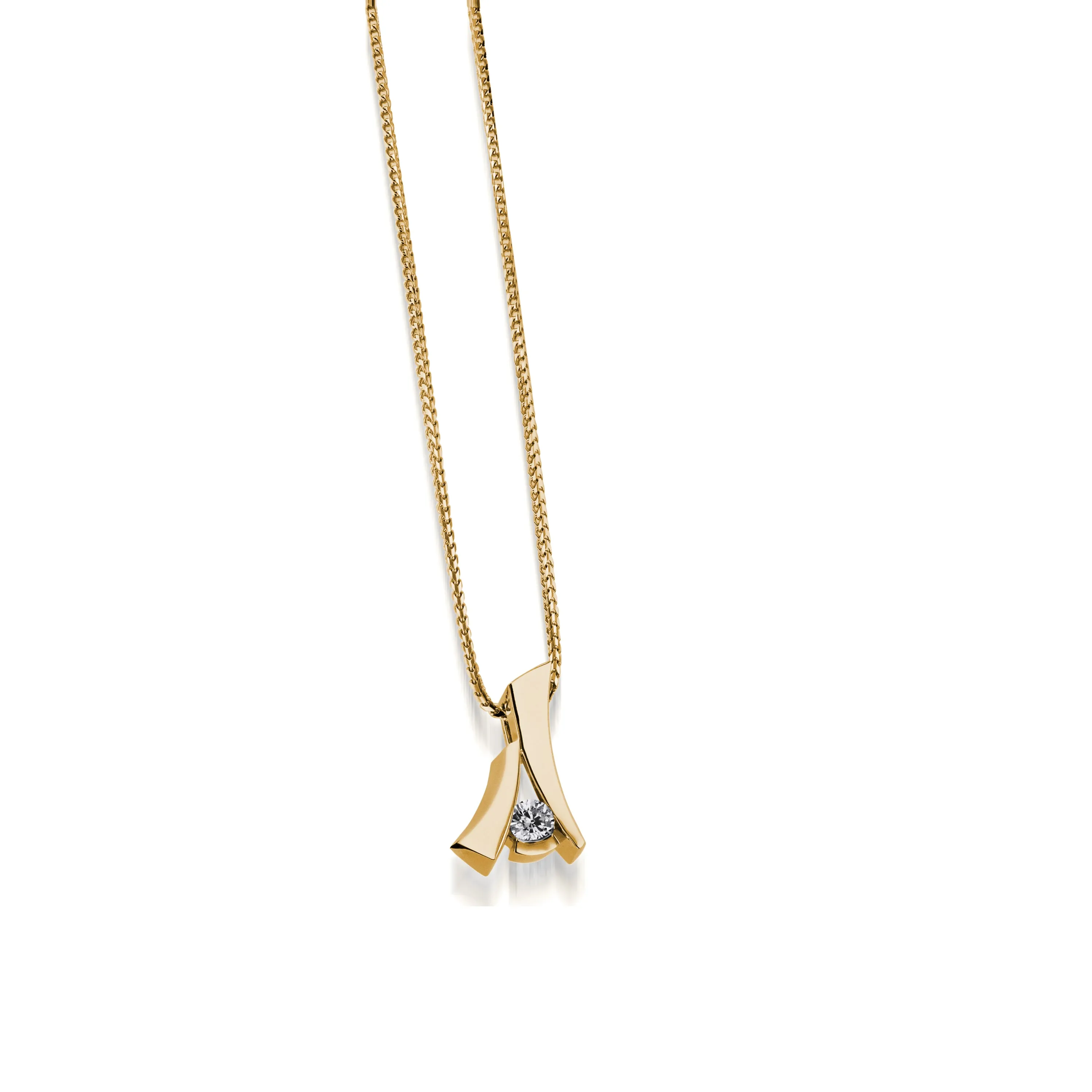 Oyster Petite Diamond Pendant Necklace