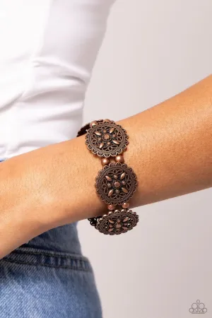 Paparazzi Bracelet ~ Leave of Lace - Copper