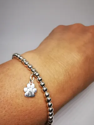 Paw Stacking Bracelet in Sterling Silver 🦮