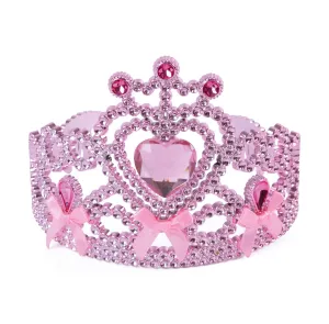 Pink Tiara with Ribbon Bow Ties