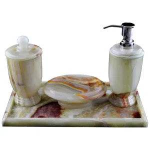 Pistachio Green Onyx Bathroom Set of Atlantic Collection