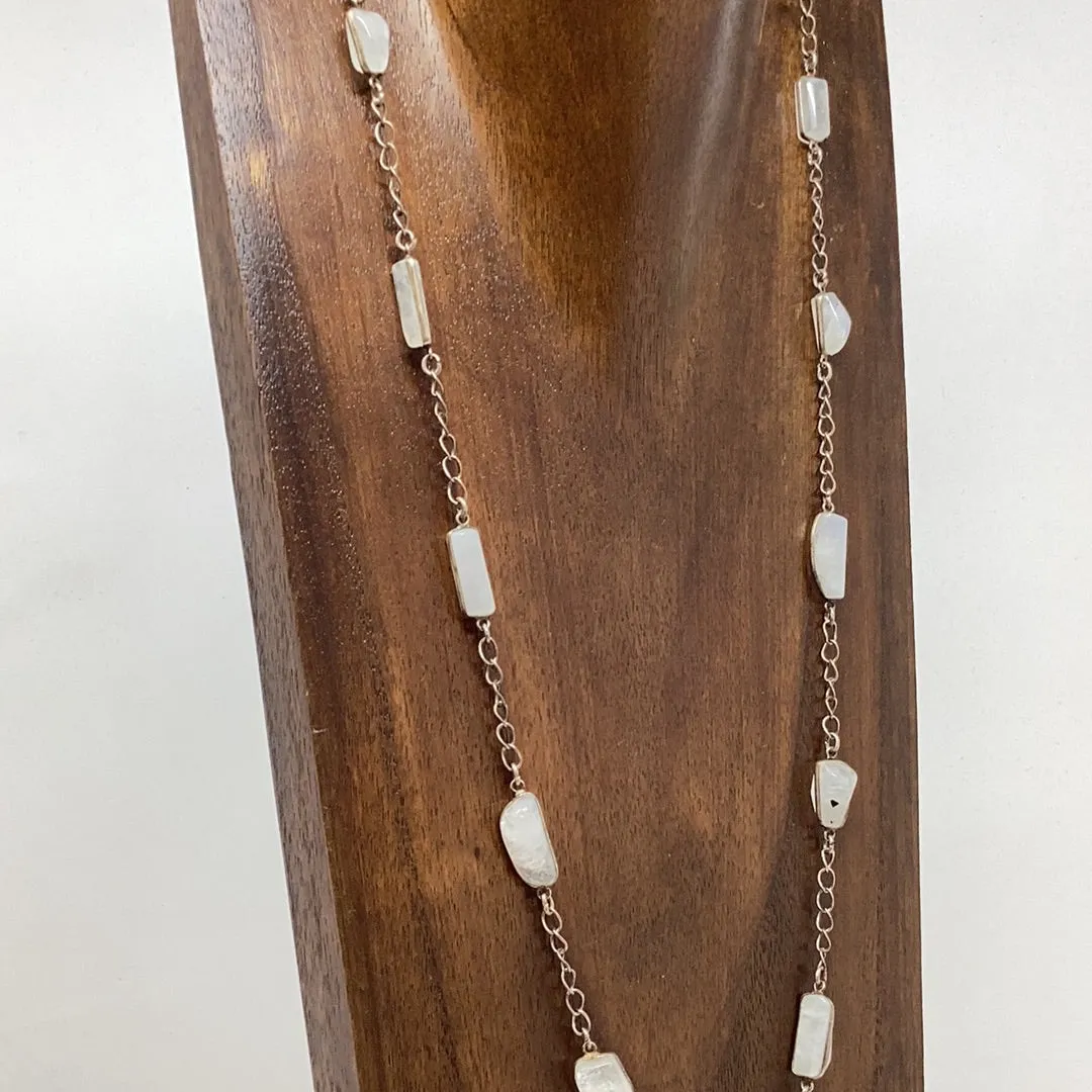 Rainbow Moonstone Chain