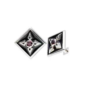 Rebel Punk Sterling Silver Cufflink