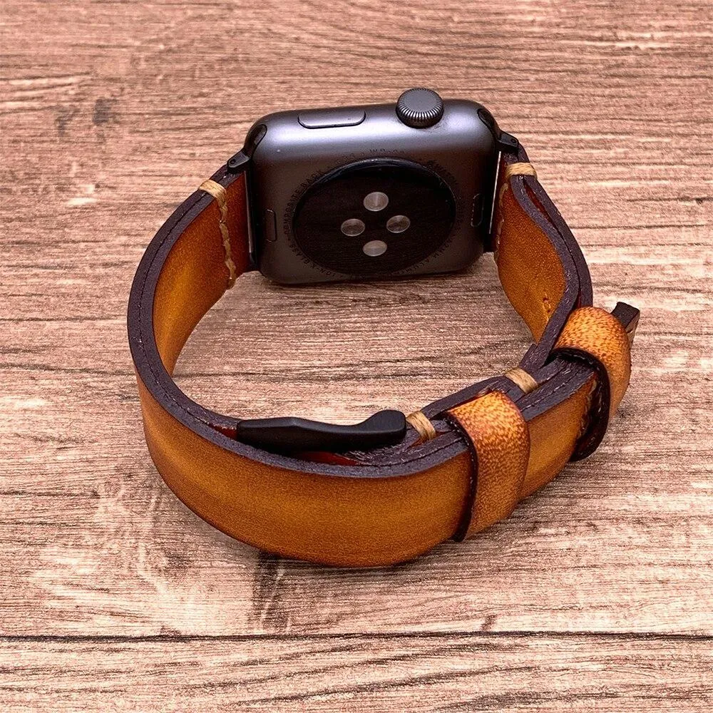 Retro Luxury Cowhide Bracelet Brown Cowhide Leather Series 7 6 5 4