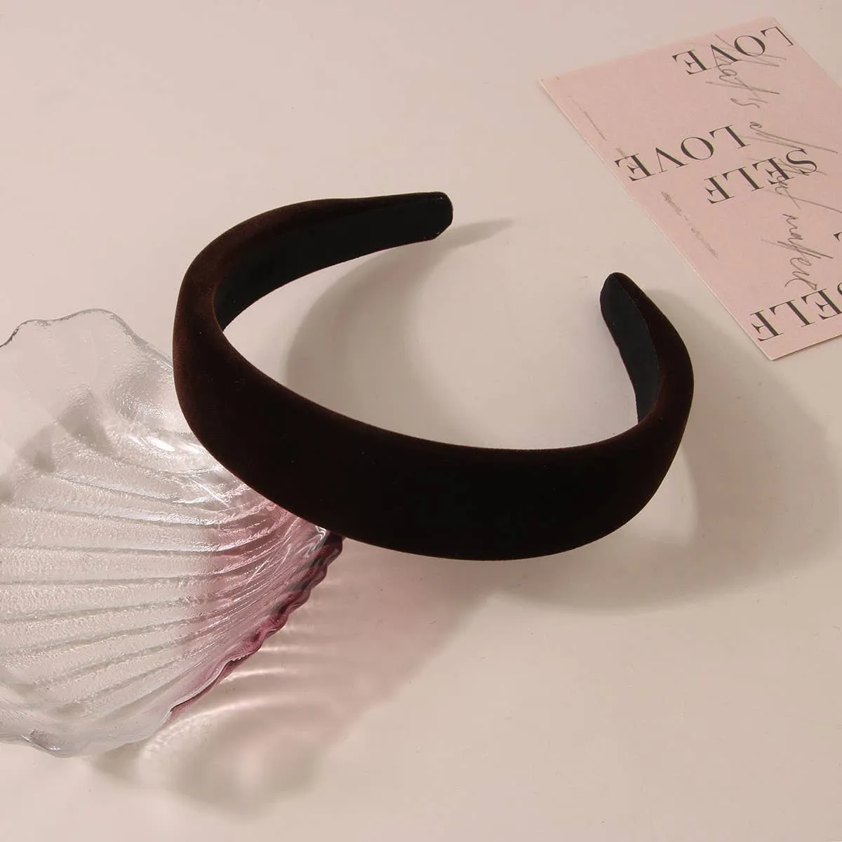 Retro Solid Headband - Wine