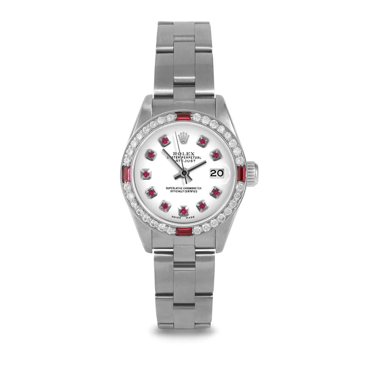 Rolex Datejust 26mm | 69174-WHT-RBY-AM-4RBY-OYS