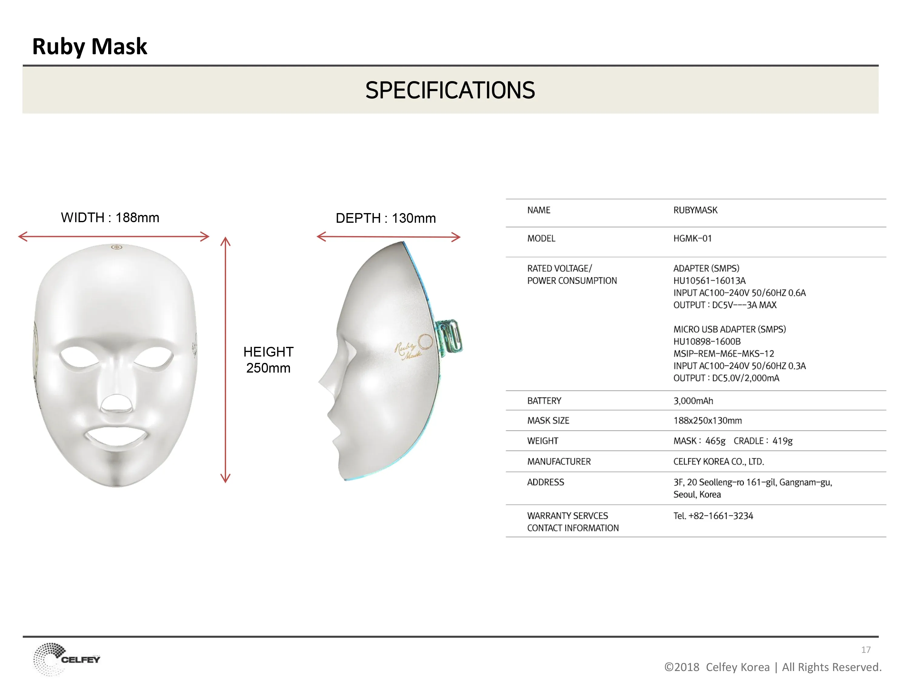 RUBY MASK_Premium LED Light Therapy Mask