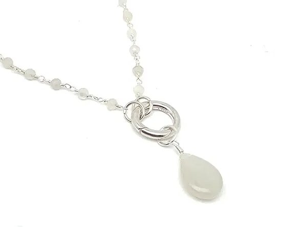 Smoky Moonstone Rosary Chain