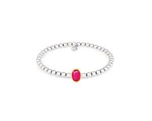 Stirata Bracelet Silver Rubellite