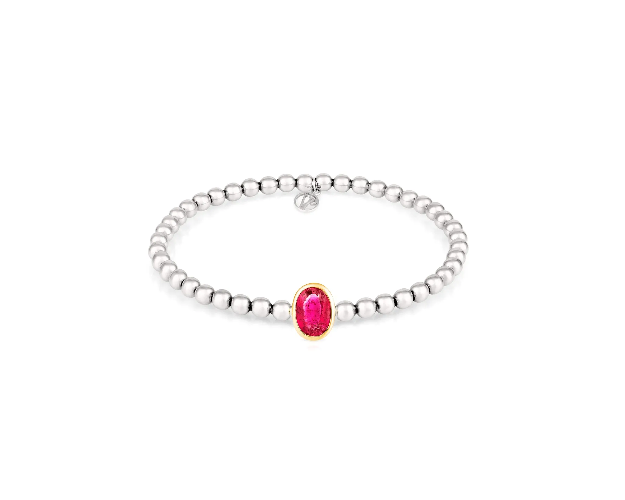 Stirata Bracelet Silver Rubellite