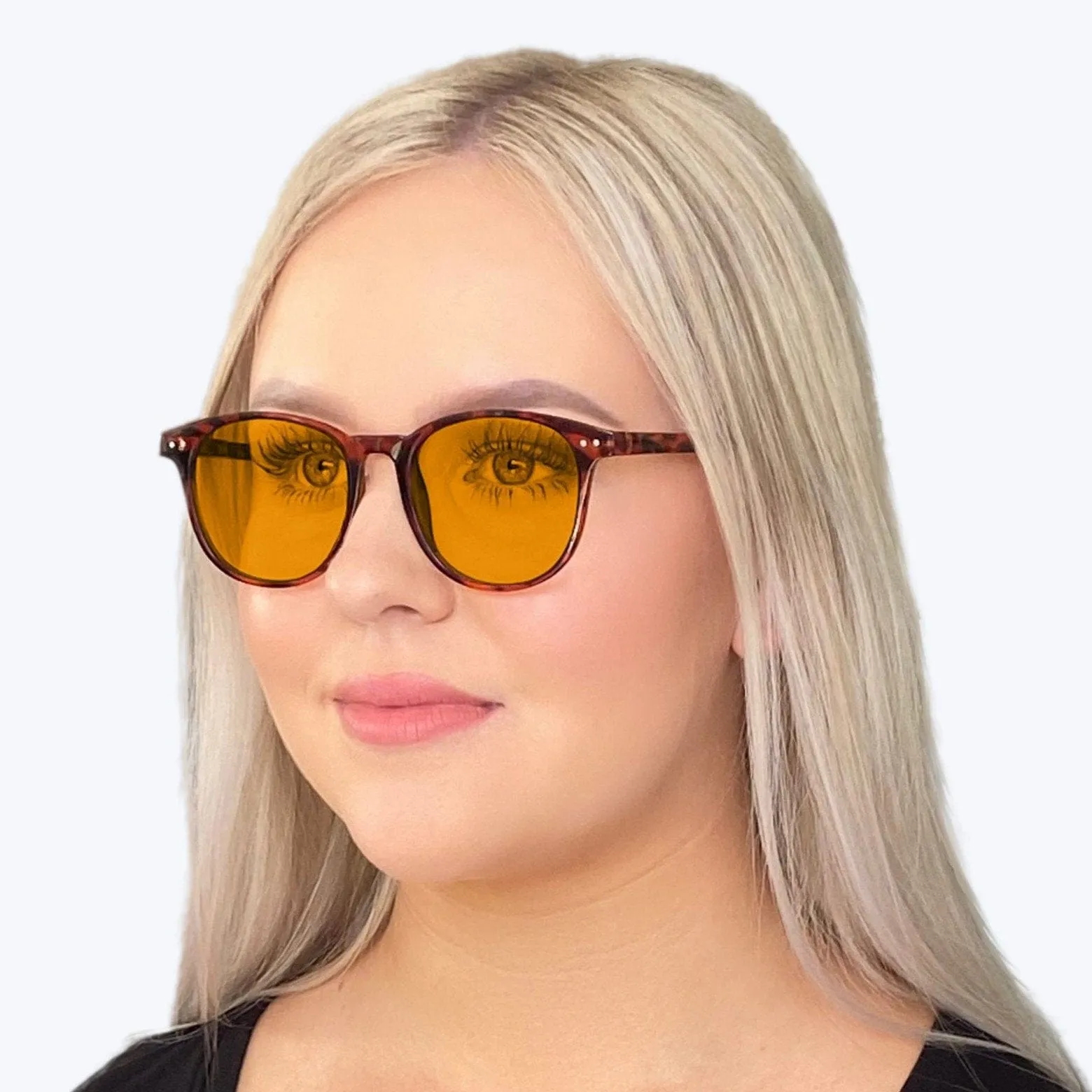 SunDown Billie Blue Blocking Glasses - Tortoise - Readers