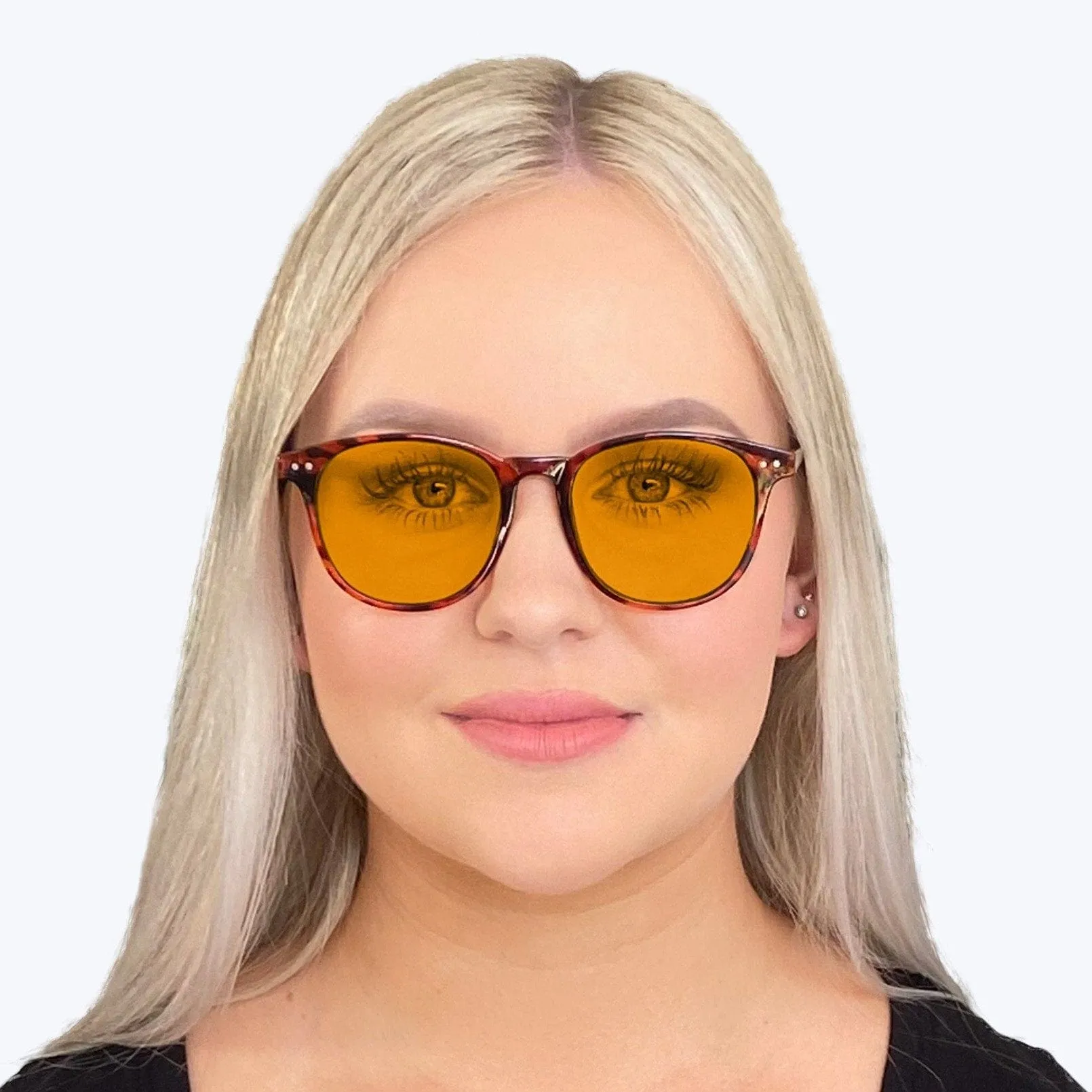 SunDown Billie Blue Blocking Glasses - Tortoise - Readers